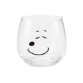 Glass Cup with Snoopy Expressions