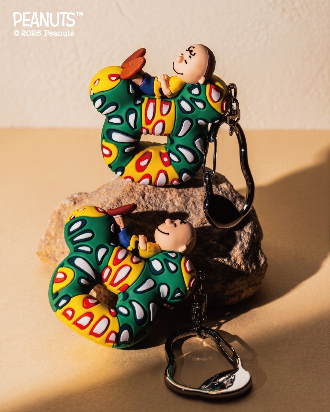 Kim Jae Young Collaboration - Peanuts Characters on Donut Keychain